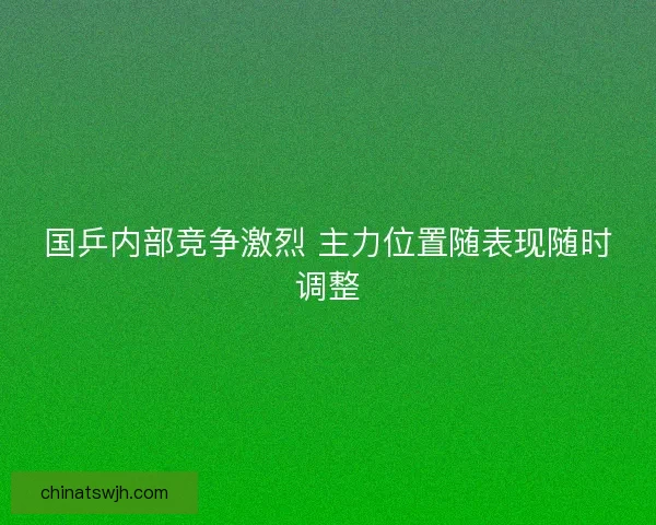 国乒内部竞争激烈 主力位置随表现随时调整